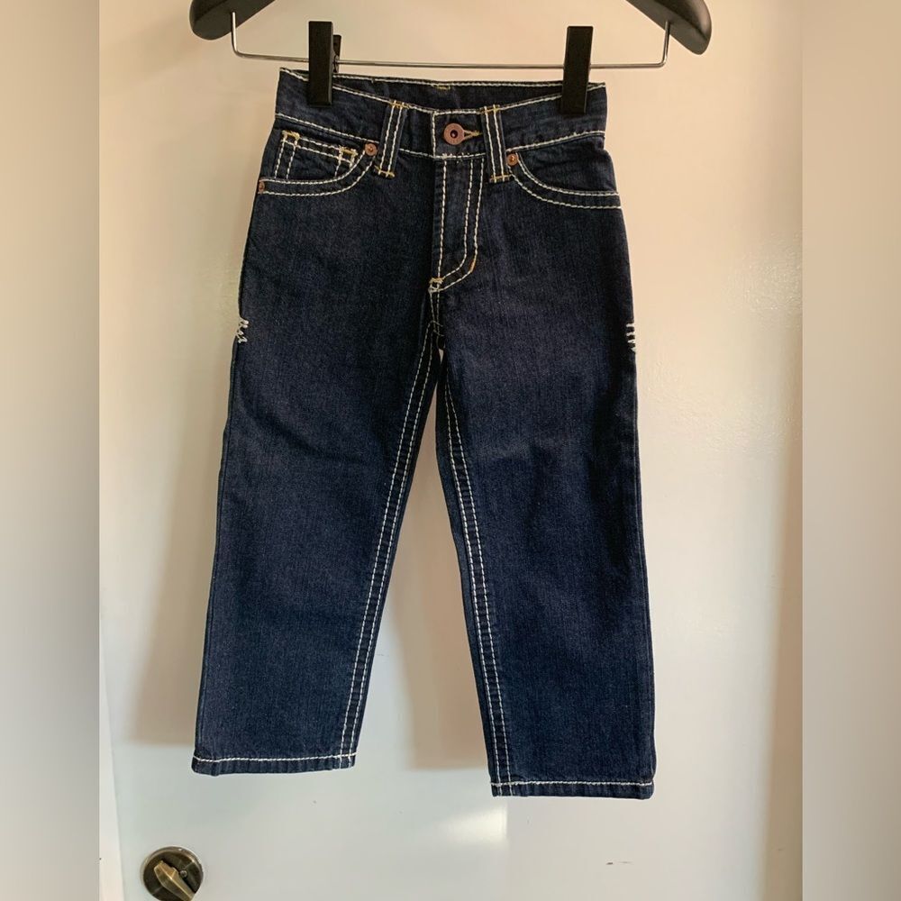 Chip & Pepper Vintage Blue and White Stitching NWOT Back-flap Pocket Jeans